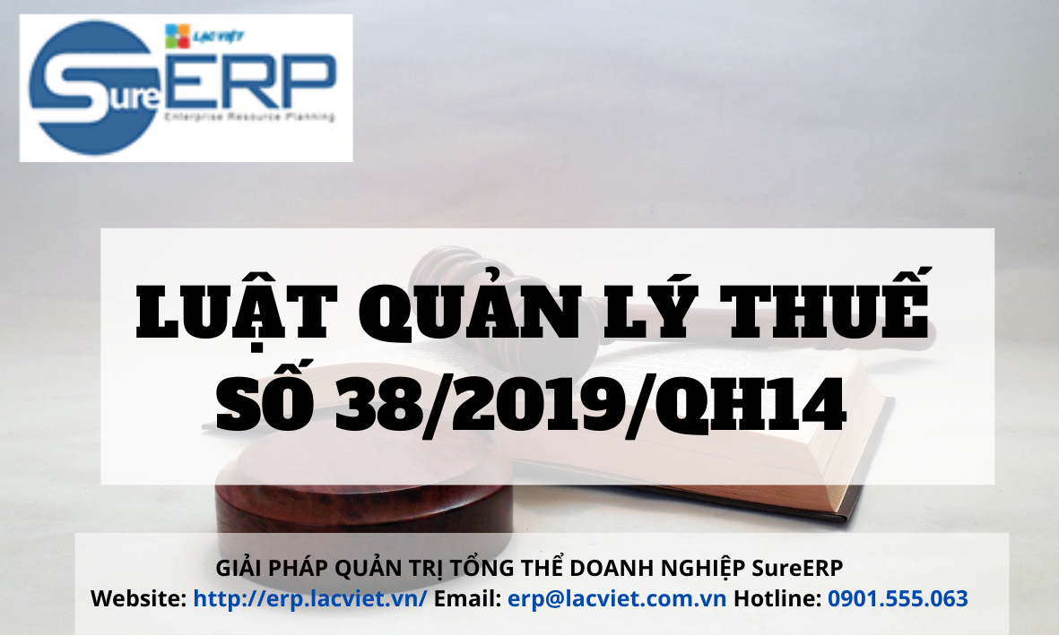 Luật Quản lý thuế 38/2019/QH14 mới nhất